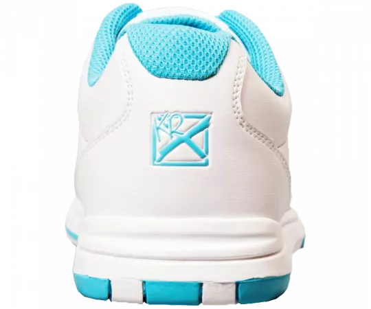 KR-STRIKEFORCE Satin White/Aqua Damen Bowling Schuh