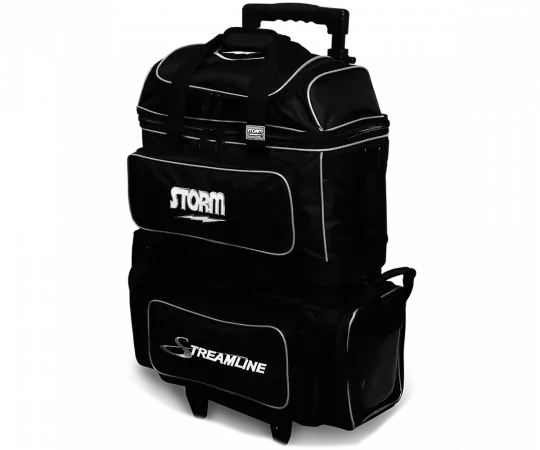 STORM 4 Ball Roller Streamline - Black/Silver Bowlingtasche