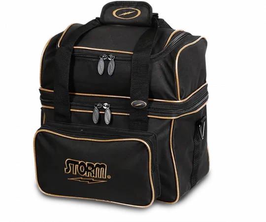 STORM Single Flip Tote - Black/Gold