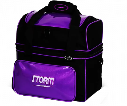 STORM Single Flip Tote - Black/Amythest Bowlingtasche