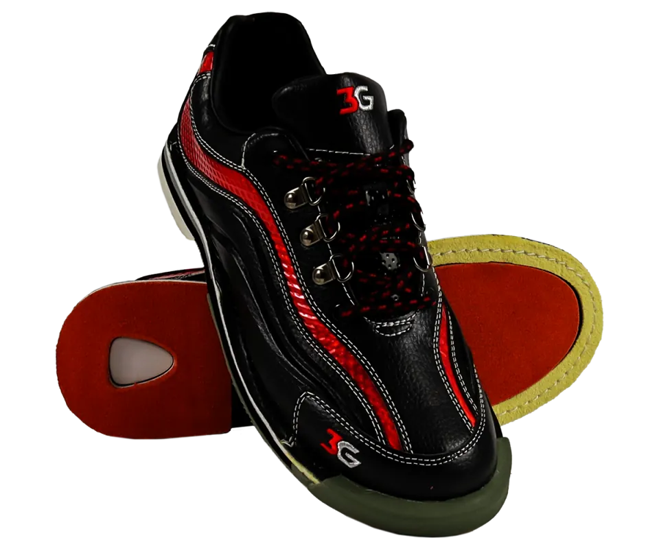 3G Sport Ultra Black/Red Herren Bowling Schuh