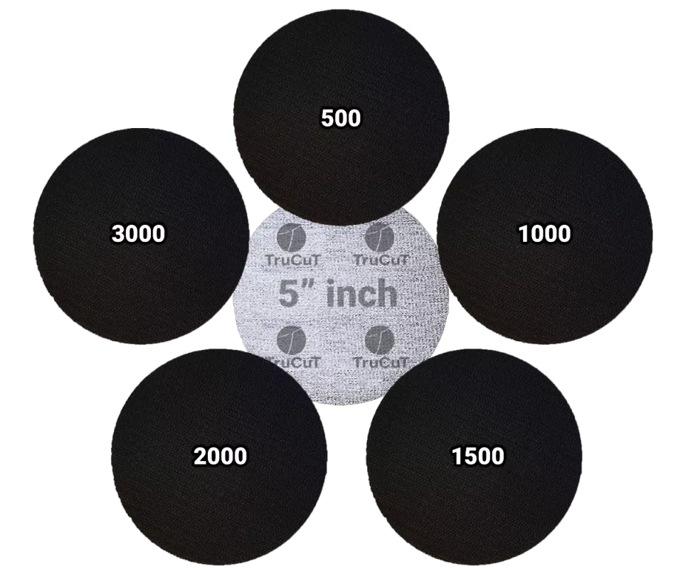 CtD - TruCut Sanding Pads 5” inch Bowlingpad