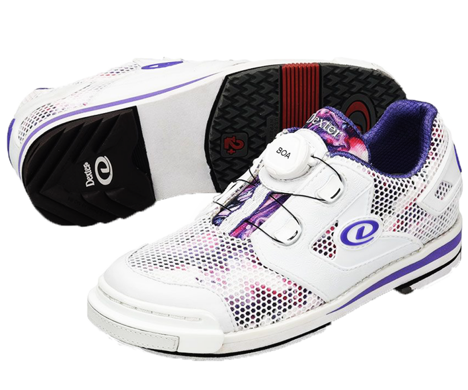 DEXTER SST 8 Power Frame BOA® - White/Purple Multi Damen Bowling Schuh DEXTER SST 8 Power Frame BOA® - White/Purple Multi Damen Bowling Schuh