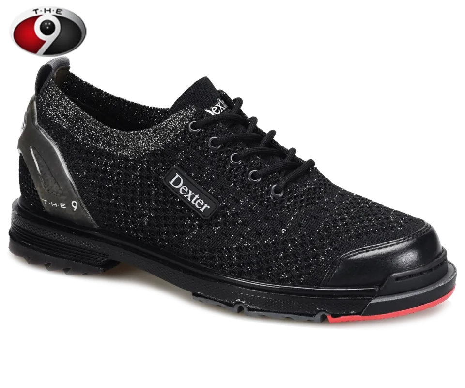 DEXTER T•H•E 9 KNIT ST Black/Silver Damen Bowling Schuh