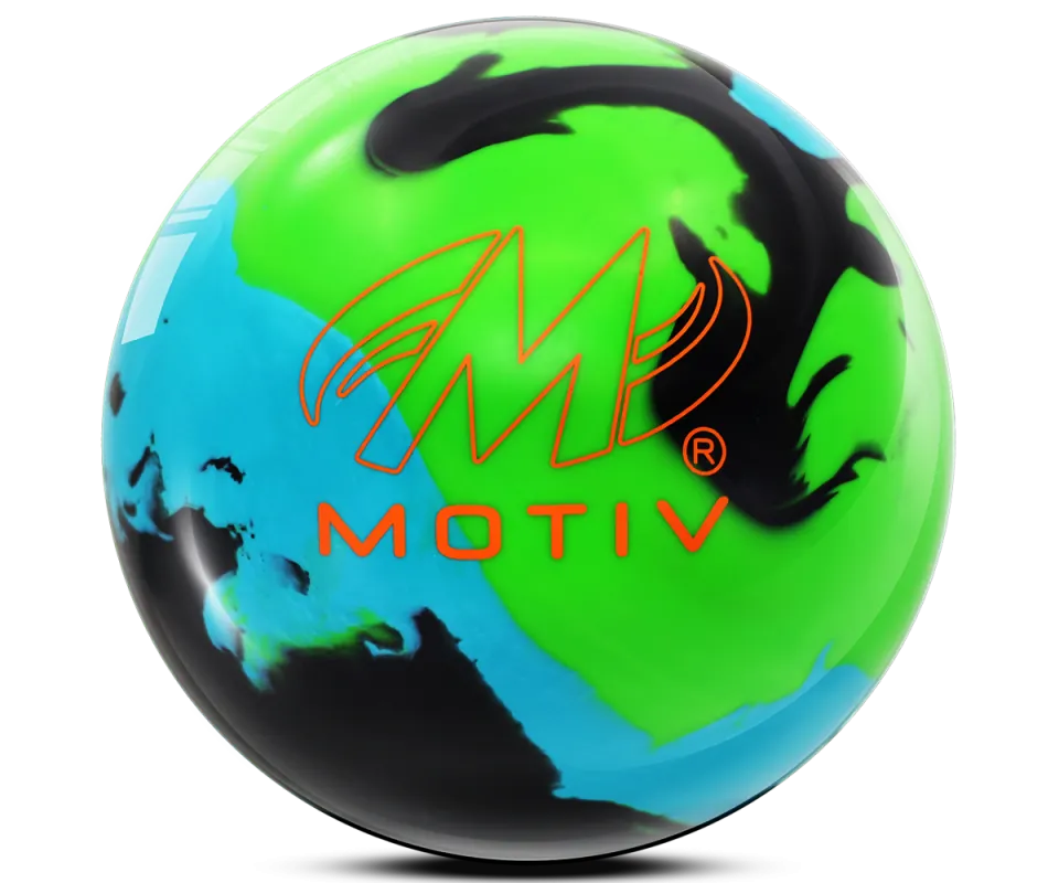 MOTIV® Ascend - Green/Teal/Black Bowling Ball Logo