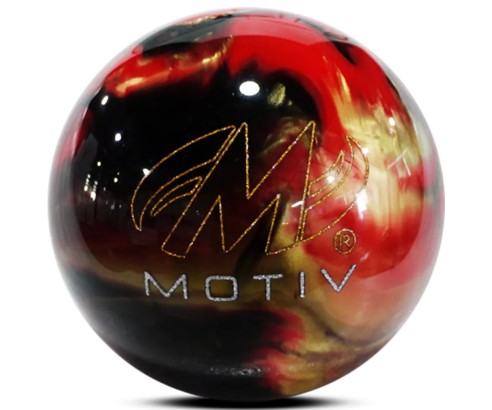 MOTIV® Aspire - Red/Black/Gold Bowling Ball