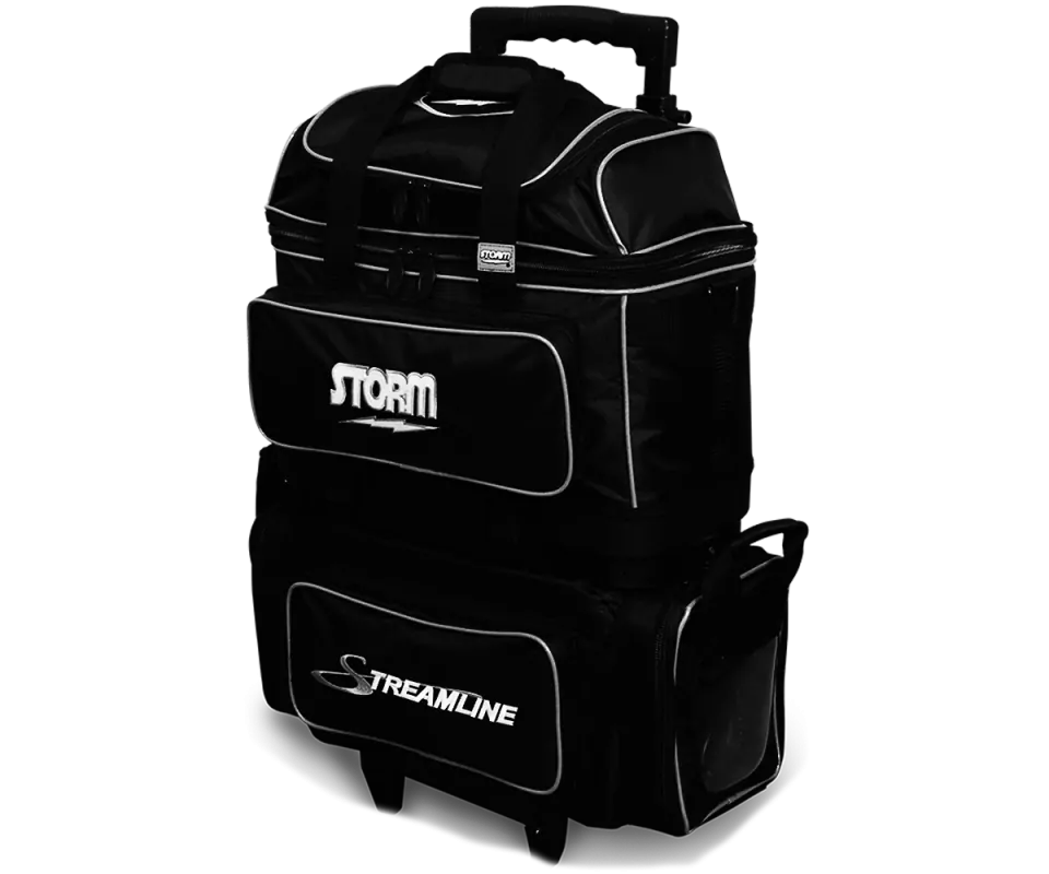 STORM 4 Ball Roller Streamline - Black/Silver Bowlingtasche