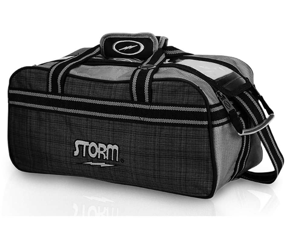 STORM Double Tote - Grey Plaid