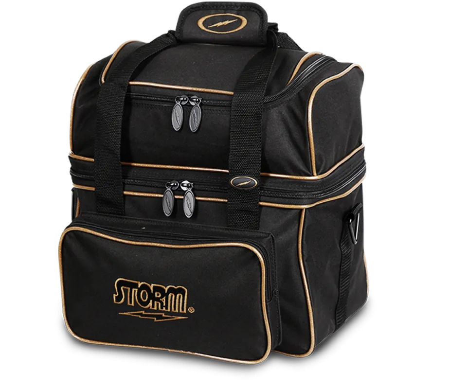 STORM Single Flip Tote - Black/Gold