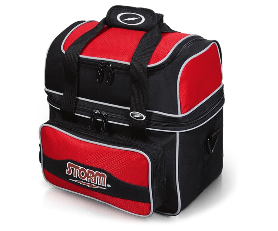 STORM Single Flip Tote - Black/Red