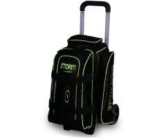 STORM Double Roller Rolling Thunder - Checkered Black/Lime Bowlingtasche
