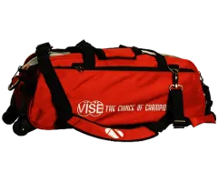 VISE Triple "Clear Top" Tote Roller - Red
